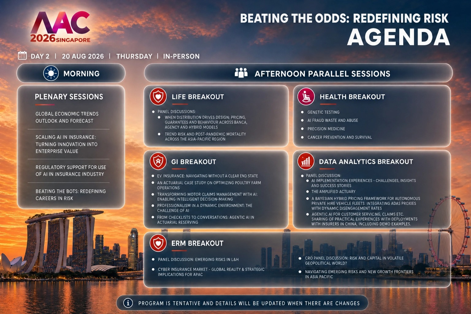 Day 2 Programme — Thu 20 Aug